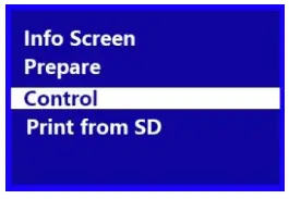 WEEDO TINA2 3D Printer - Control
