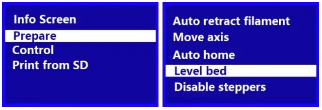 WEEDO TINA2 3D Printer - Level Bed
