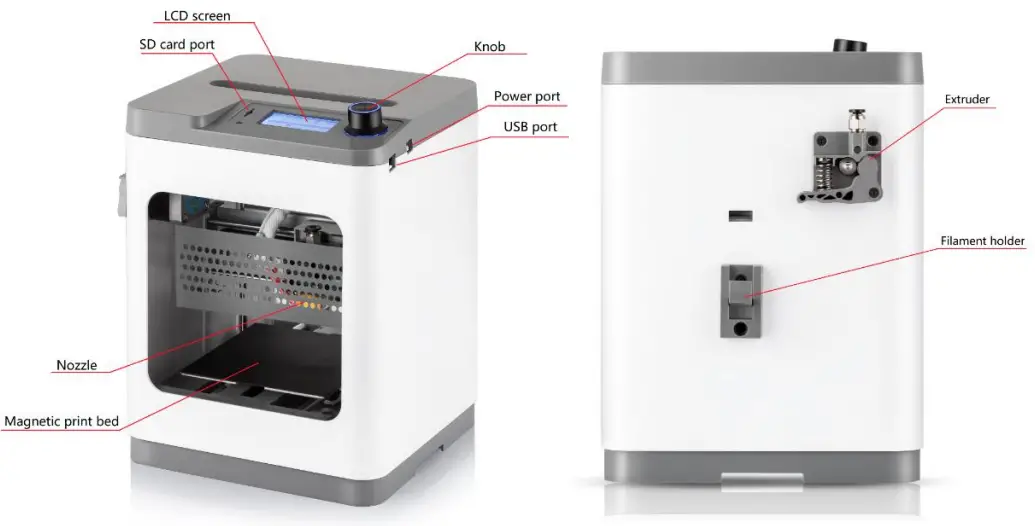WEEDO TINA2 3D Printer - PRODUCT OVERVIEW