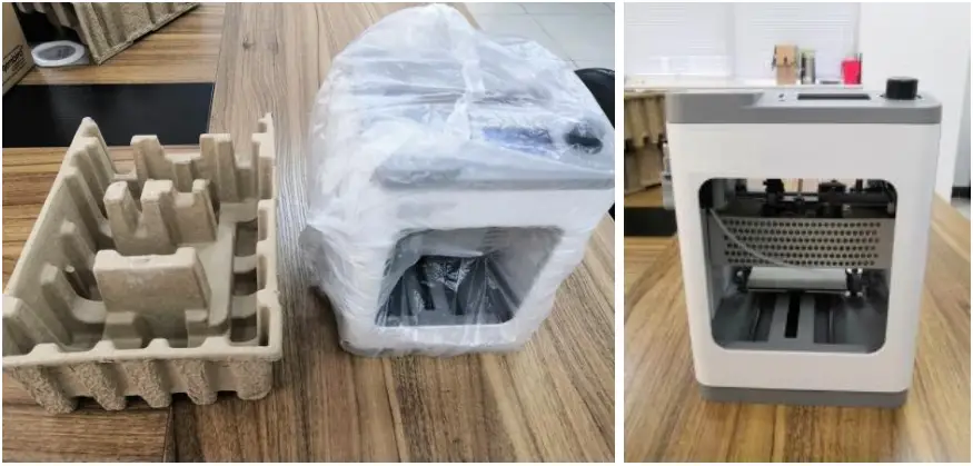 WEEDO TINA2 3D Printer - Remove the eggshell carton