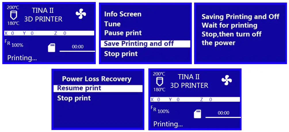 WEEDO TINA2 3D Printer - Saving a Print