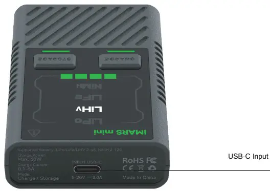 Gens ace IMARS Mini RC Battery Charger with Adapter - product overview 2