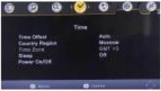 Leelbox DVB T2 Digital Terrestrial TV Receiver HDMI Mini Stick - Time Setting