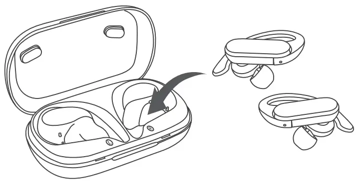 Audiovance SP301 Wireless Earbuds - Power 1