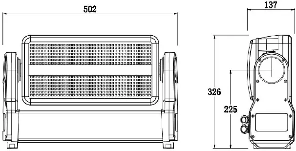 MEANReal Lighting DMX512 3.0 COLOR Outdoor Strobe Head Light 03