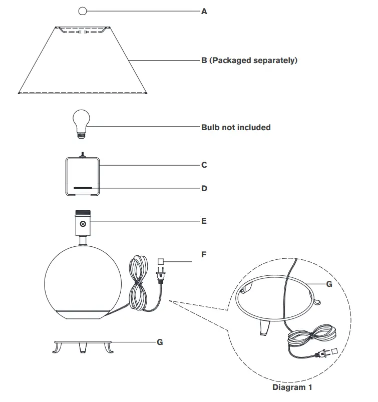 VISUAL COMFORT MF 3902 AI Small Table Lamp