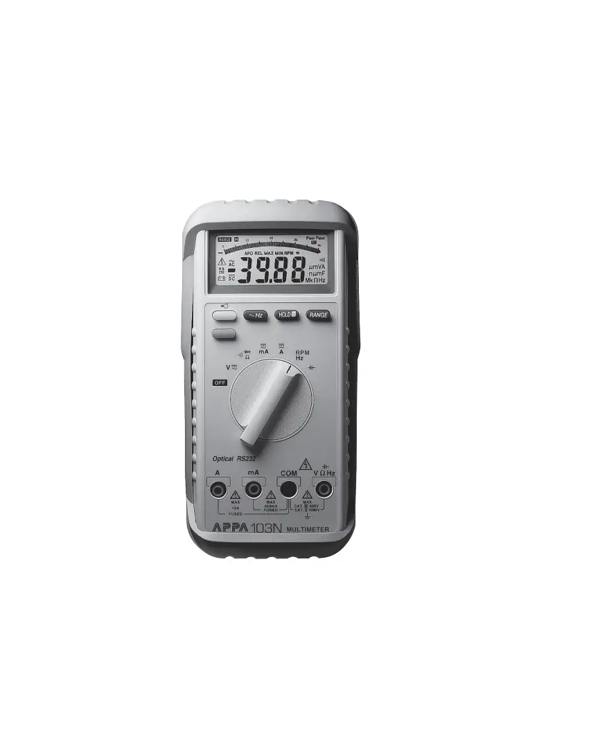 Appa 103n Digital Multimeter User Manual Appa 103n Digital Multimeter User Manual