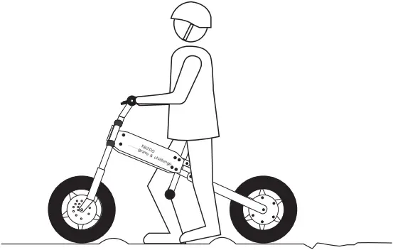 COCLUB KB200 Electric Bike - Properriding mode 2