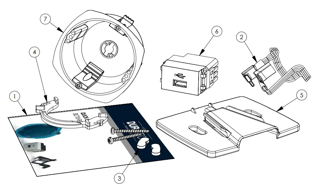 DURATECH DLT10-BIC Touch Built In Charger - PACKAGING CONTENTS