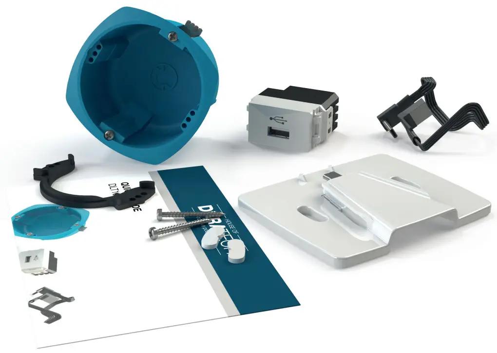 DURATECH DLT10-BIC Touch Built In Charger - WALLMOUNT