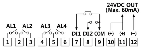 Autonics KRN1000 Series LCD Touchscreen Paperless Recorder - Inpur Output Circuit 6