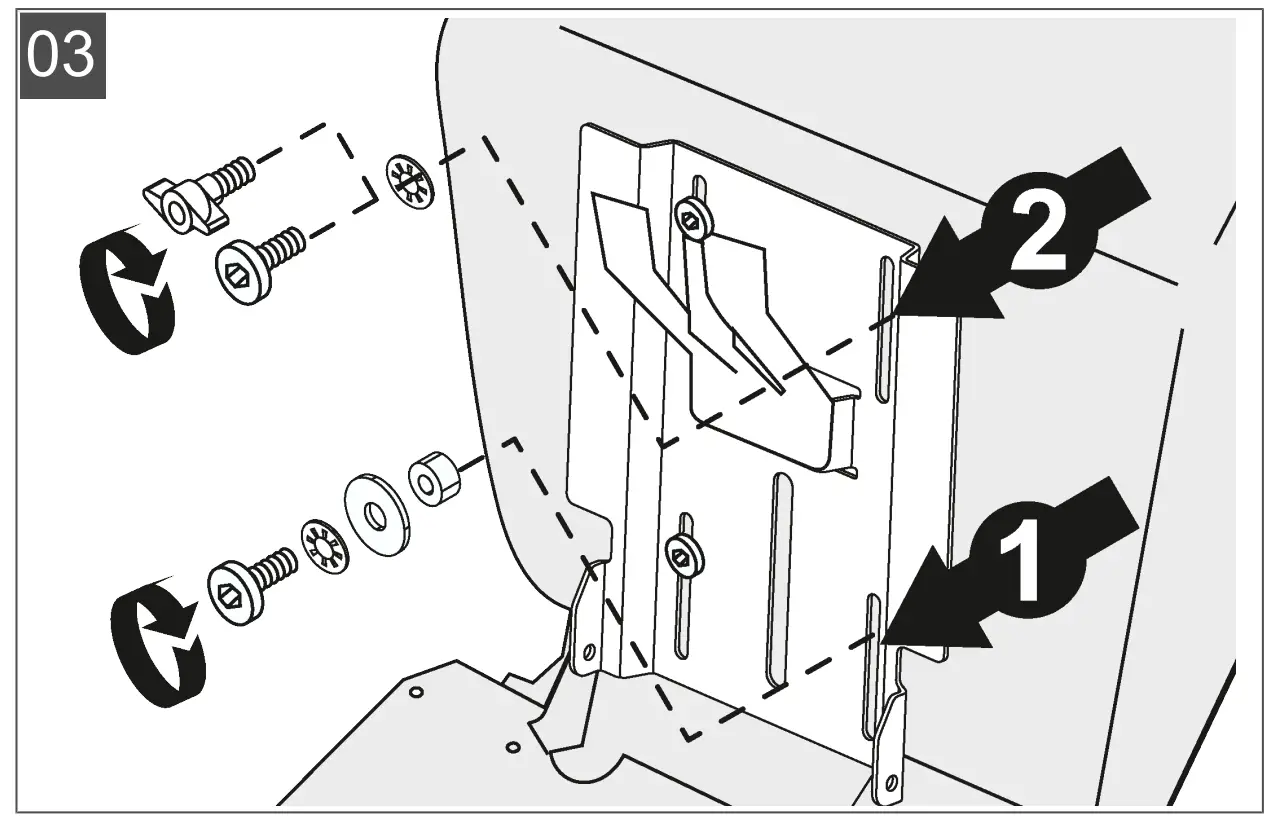 Mounting the steering wheel