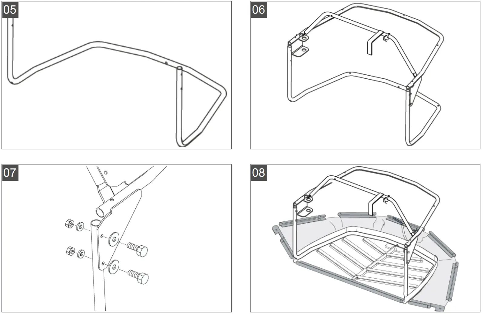 Mounting the grass catcher