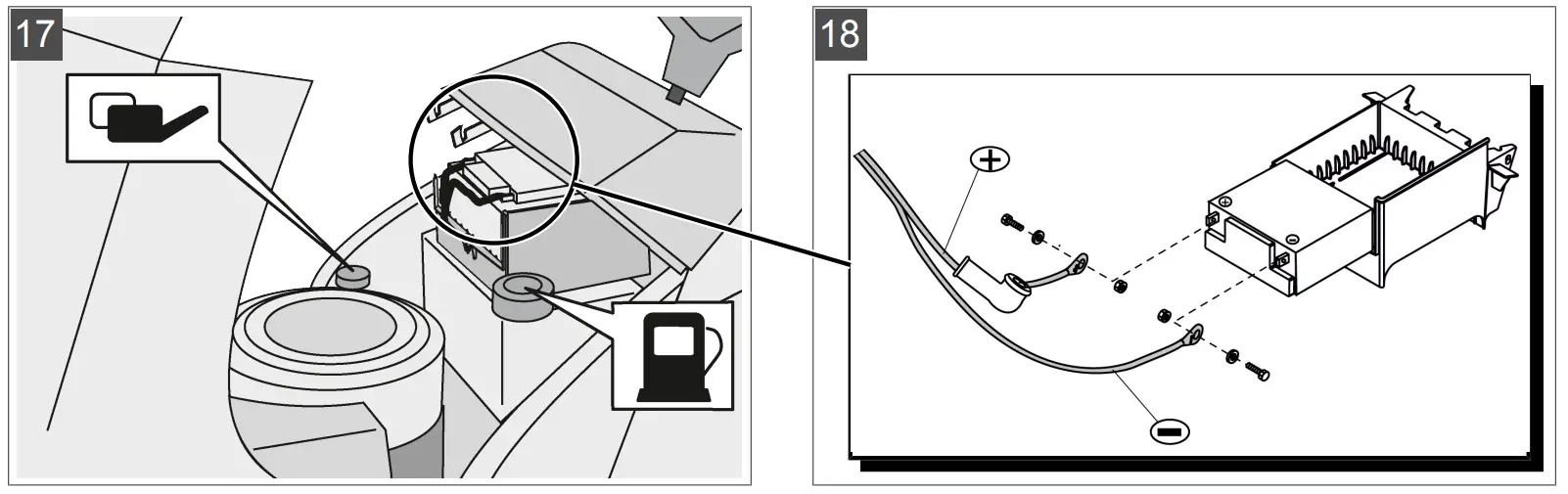 Mounting the grass catcher