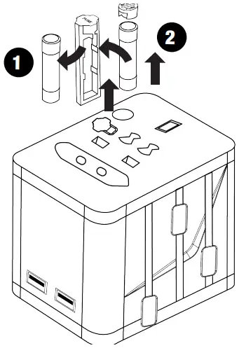 Verbatim UTA-02 Universal Travel Adapter - Changing fuse