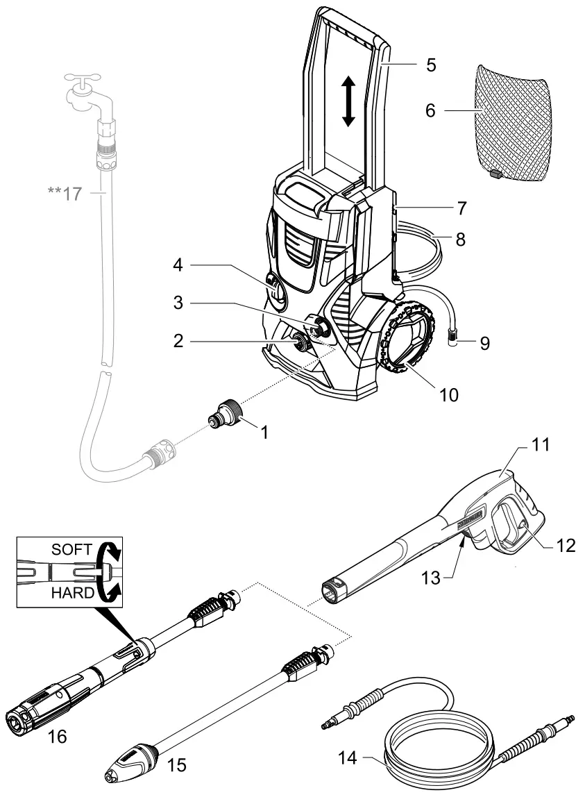 KARCHER K4 Basic Pressure Washer - fig