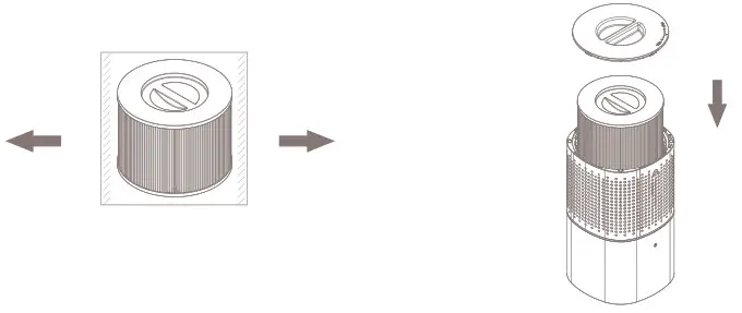 Duux DXPU07 Bright Smart Air Purifier - filter1