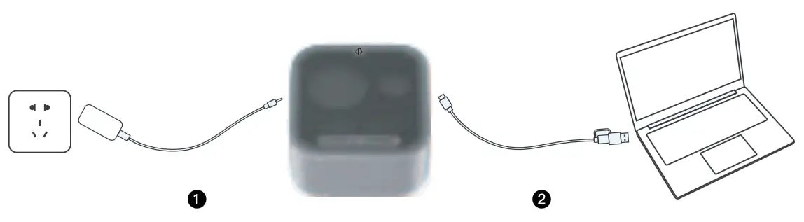 Connect the USB port