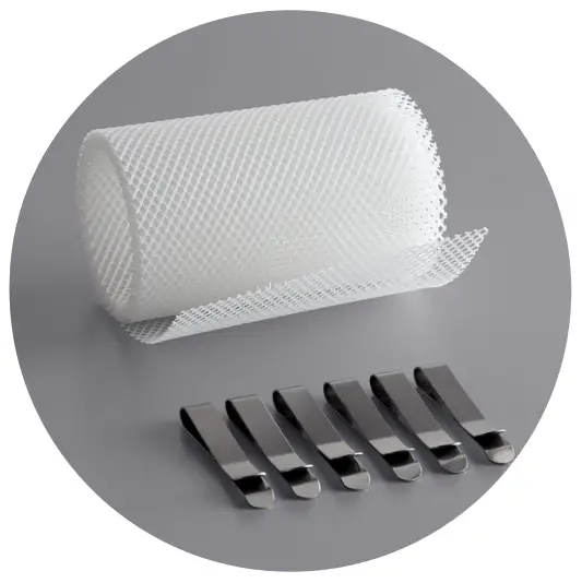 Floss Bowl Stabilizer Net and Clips (sold separately, except for CCM21CT)