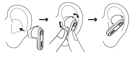 PHILIPS TAT1138BL 00 True Wireless Headphones - earpieces