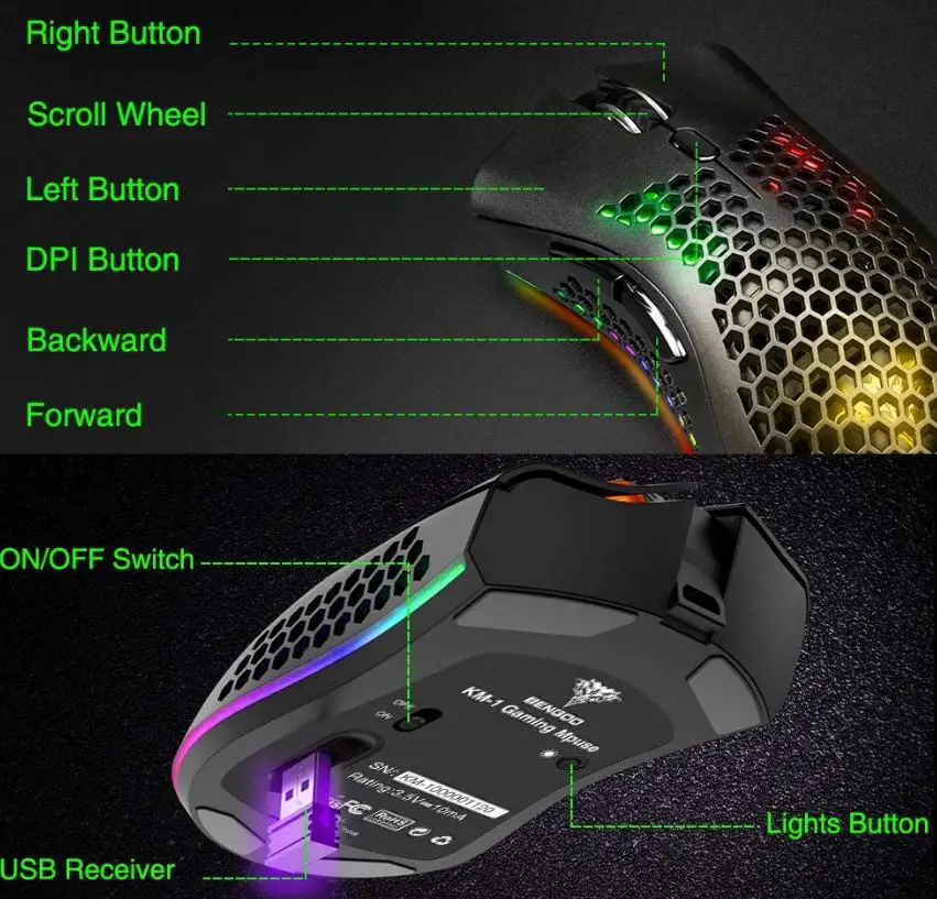 BENGOO-KM-1-Wireless-Gaming-Mouse-fig-1