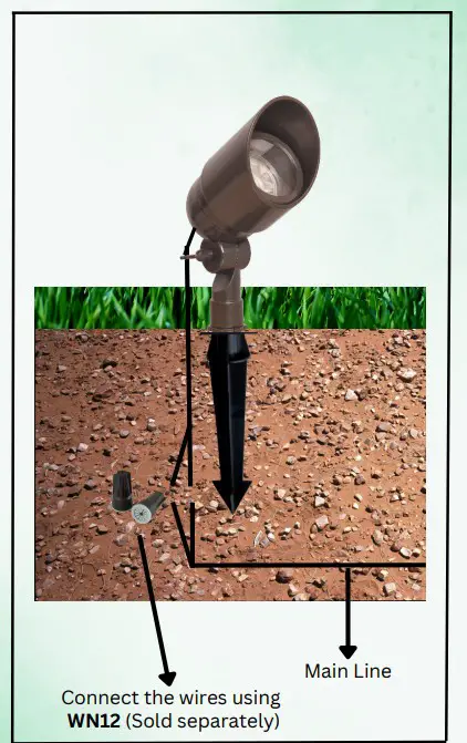 ABBA LIGHTING DL01 Aluminum Spot Light - wires