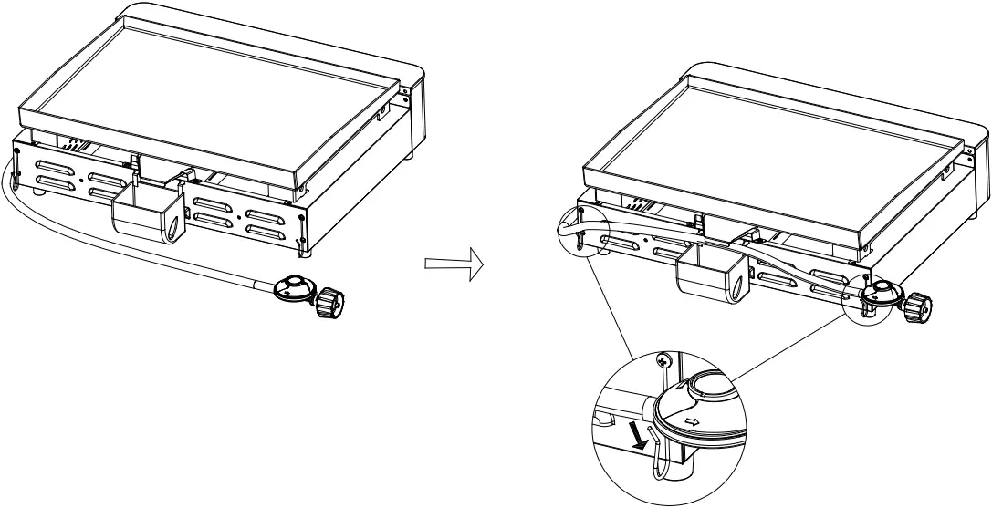 GP22TD - Connecting LP Gas Tank to LP Grill 1