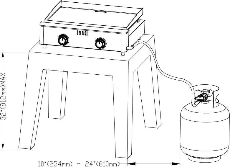 GP22TD - Connecting LP Gas Tank to LP Grill 2