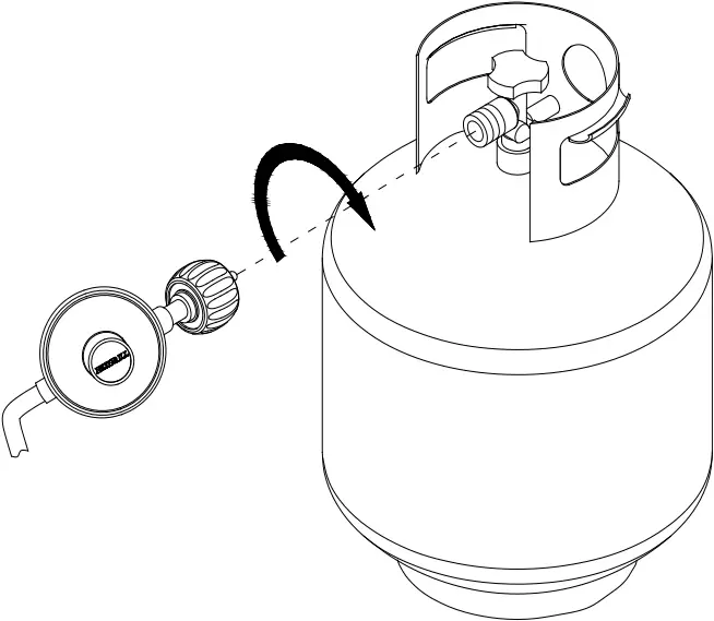 MONUMENT GRILLS GP22TD - Regulator Connection