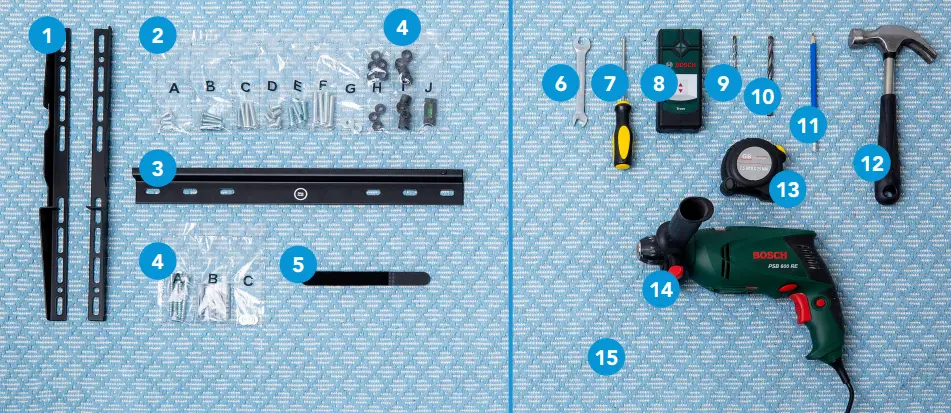 BlueBuilt 32-55 Fixed Wall Bracket