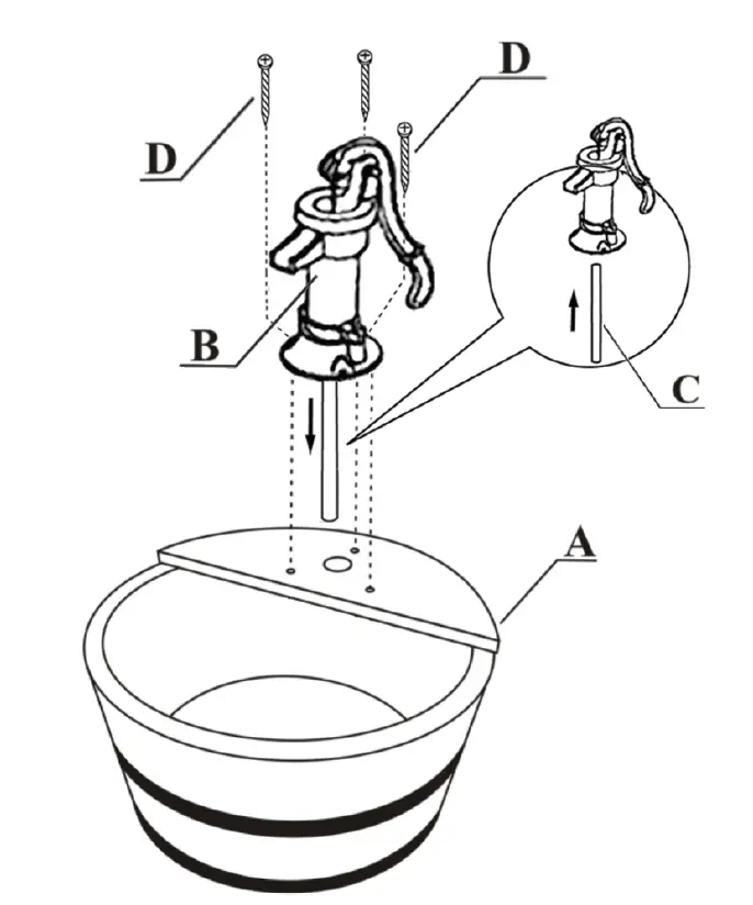 Outsunny 844-129 Outdoor Wooden Barrel Electric Garden-fig-3