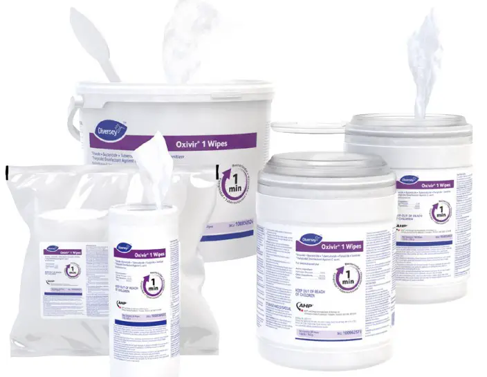 Diversey Oxivir 1 Wipes Ready-to-Use Disinfectant Cleaner - fig 1