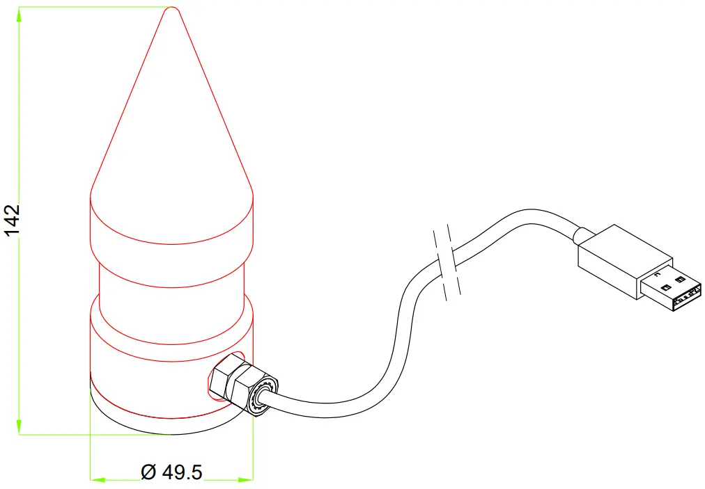 LSI LASTEM DQA601.2 Storm Front Distance Sensor A1