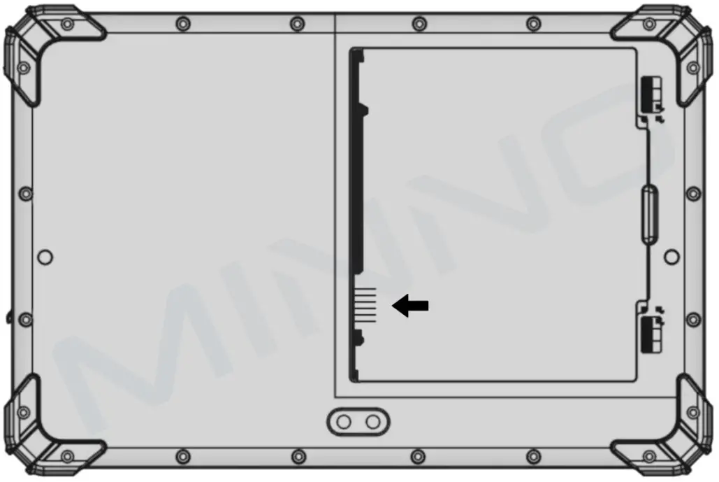 MINNO Intrepid W8 8 Inch Rugged Windows Tablet - Battery Swap
