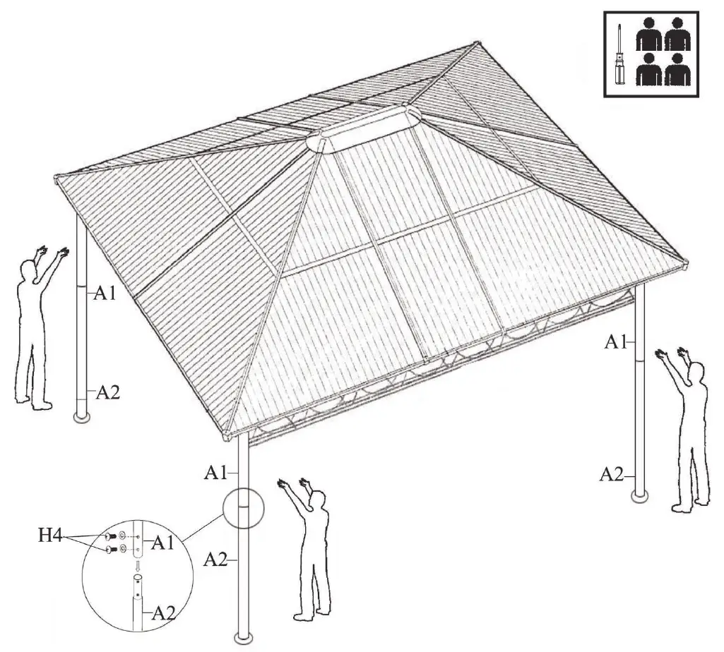 Outsunny-84C-212V01-Hardtop-Garden-Gazebo-with-Curtains-FIG-11