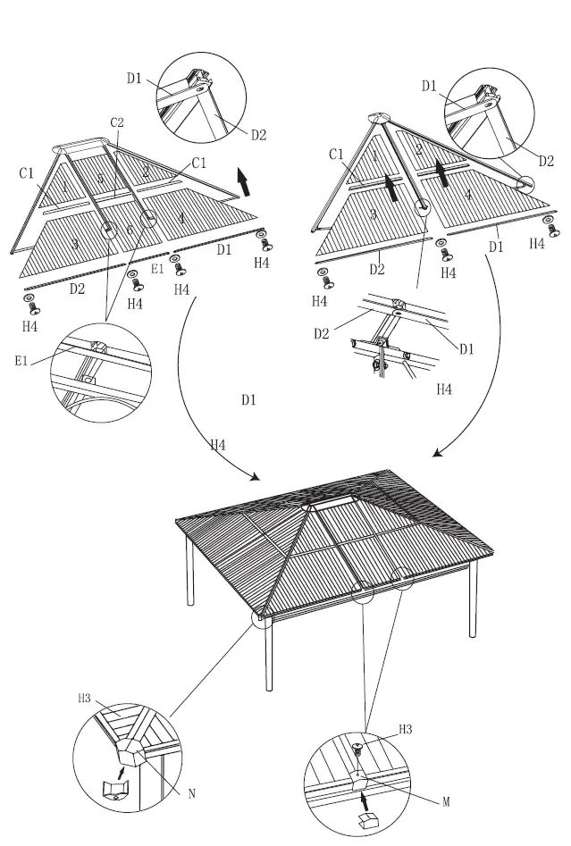 Outsunny-84C-212V01-Hardtop-Garden-Gazebo-with-Curtains-FIG-9