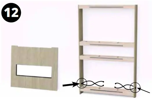 MODERN FLAMES ALLWOOD Fireplace Wall System - Assembly11