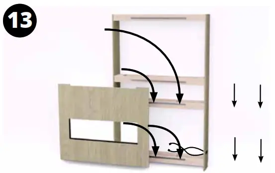 MODERN FLAMES ALLWOOD Fireplace Wall System - Assembly12