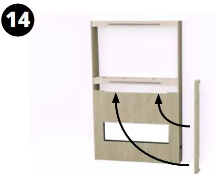 MODERN FLAMES ALLWOOD Fireplace Wall System - Assembly13