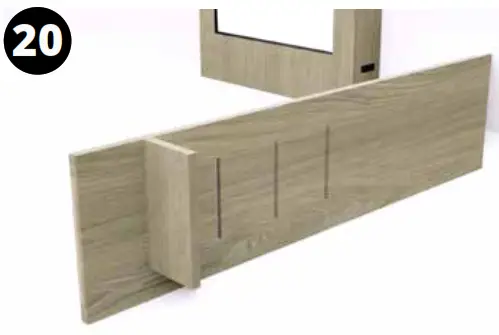 MODERN FLAMES ALLWOOD Fireplace Wall System - Assembly19