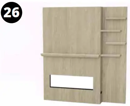 MODERN FLAMES ALLWOOD Fireplace Wall System - Assembly25