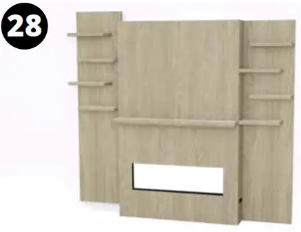 MODERN FLAMES ALLWOOD Fireplace Wall System - Assembly27