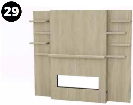 MODERN FLAMES ALLWOOD Fireplace Wall System - Assembly28