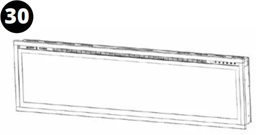 MODERN FLAMES ALLWOOD Fireplace Wall System - Assembly29