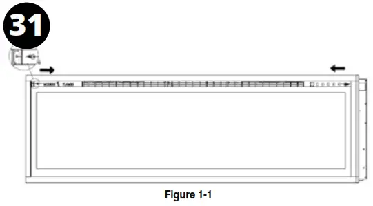 MODERN FLAMES ALLWOOD Fireplace Wall System - Assembly30