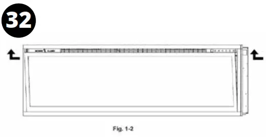 MODERN FLAMES ALLWOOD Fireplace Wall System - Assembly31