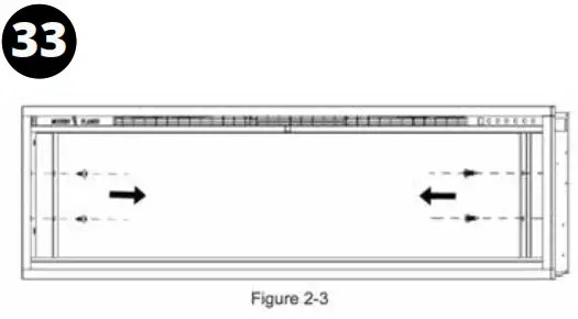 MODERN FLAMES ALLWOOD Fireplace Wall System - Assembly32