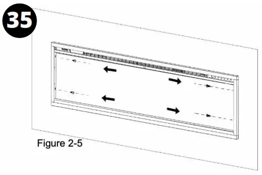 MODERN FLAMES ALLWOOD Fireplace Wall System - Assembly34