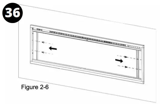 MODERN FLAMES ALLWOOD Fireplace Wall System - Assembly35