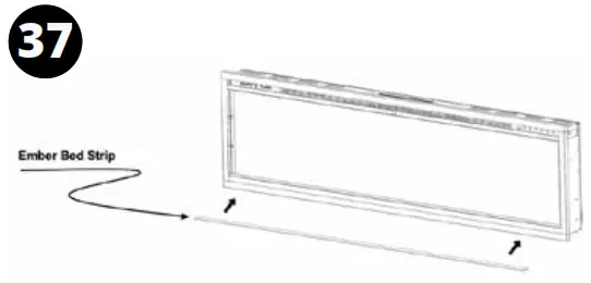 MODERN FLAMES ALLWOOD Fireplace Wall System - Assembly36